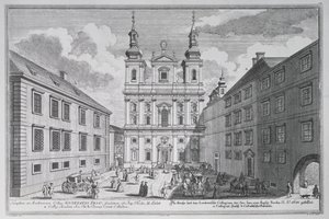 Vista de la Jesuitenkirche y Dr-Ignaz-Seipal-Platz en Viena